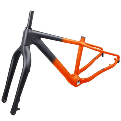 BXT 26er full carbon snow fat bike frame fit max 4.8 tires carbon bicycle Frame 160mm disc brake BSA snow frameset