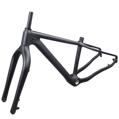 BXT 26er full carbon snow fat bike frame fit max 4.8 tires carbon bicycle Frame 160mm disc brake BSA snow frameset