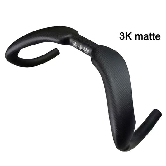 BXT Carbon Fiber Inside Road Handlebar Track Cycling Handle Sprint Match Bicycle Handlebar TT Bike Handlebar Fixed