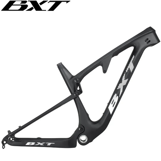 BXT 29er Carbon Fiber Full Suspension Bike Trail Frame Travel 120mm BOOST Disc Brake Carbon Bicycle Frames BSA Carbon MTB Frame