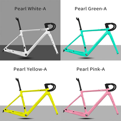 BXT Road Bicycle Frame Gravel Frame UDH Carbon 700C Flat Mount Disc Brake With Carbon Fork and Handlebar Thru Axle 12x142mm