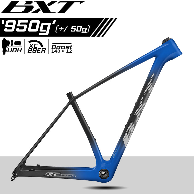 BXT 2025 New 29er T1000 Carbon MTB Hardtail Frame - MTB-066 / C Color / BOOST 148mm / UDH / Internal Cable Routing / Compatible with 100-120mm Fork