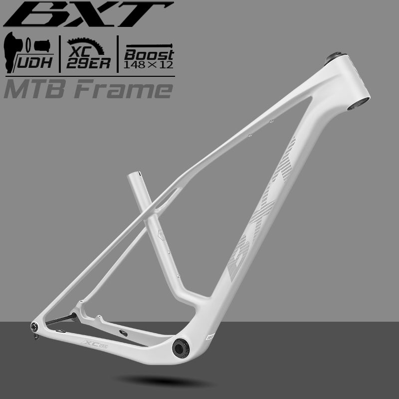 BXT 2026 New 29er Boost Carbon MTB Frame UDH Hanger Full Integrated Cable Hardtail Mountain Bike Frameset T47 24mm/29mm
