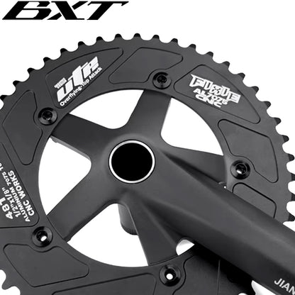 BXT Bicycle Crankset 170mm 48T/51T/56T Aluminum Alloy Bike Cranks Gear Crank BCD144mm Single Speed Fix Gear Bicycle TRACK BIKE Chainwheel