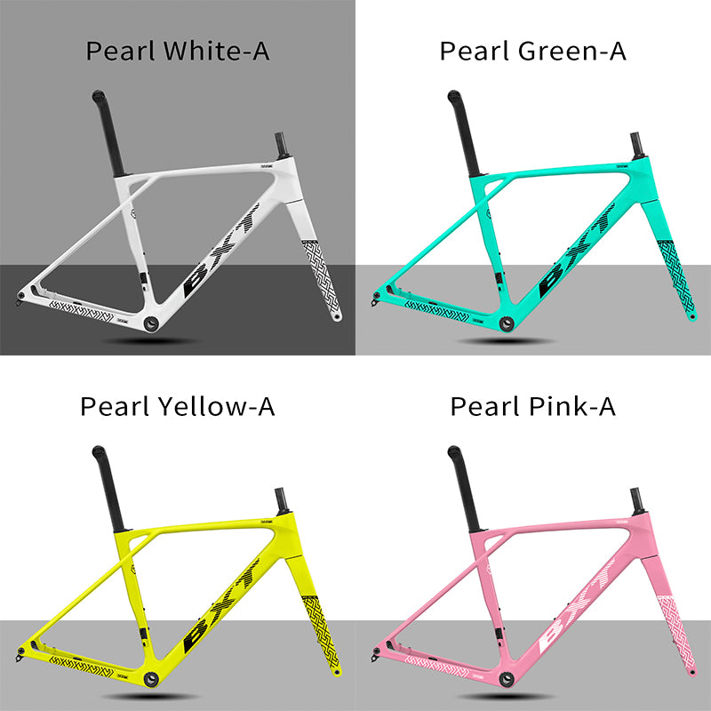BXT Carbon Road Bike Frame T1000 Carbon Fibre Road Frameset Flat-Mounted Disc Road Frame fit Mechanical& Di2