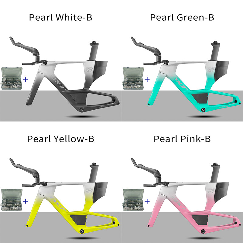 BXT 2026 Carbon T1000 BXT Disc Brake Carbon TT Bike Frame Time Trial Racing Bike Frameset with TT Handlebar Storage Case Triathlon Bicycle Frame