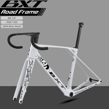 BXT 155-EVO NEW Carbon Disc Road Bike Frame  1050g Super light Road Bicycle Carbon Frame Fully Hidden