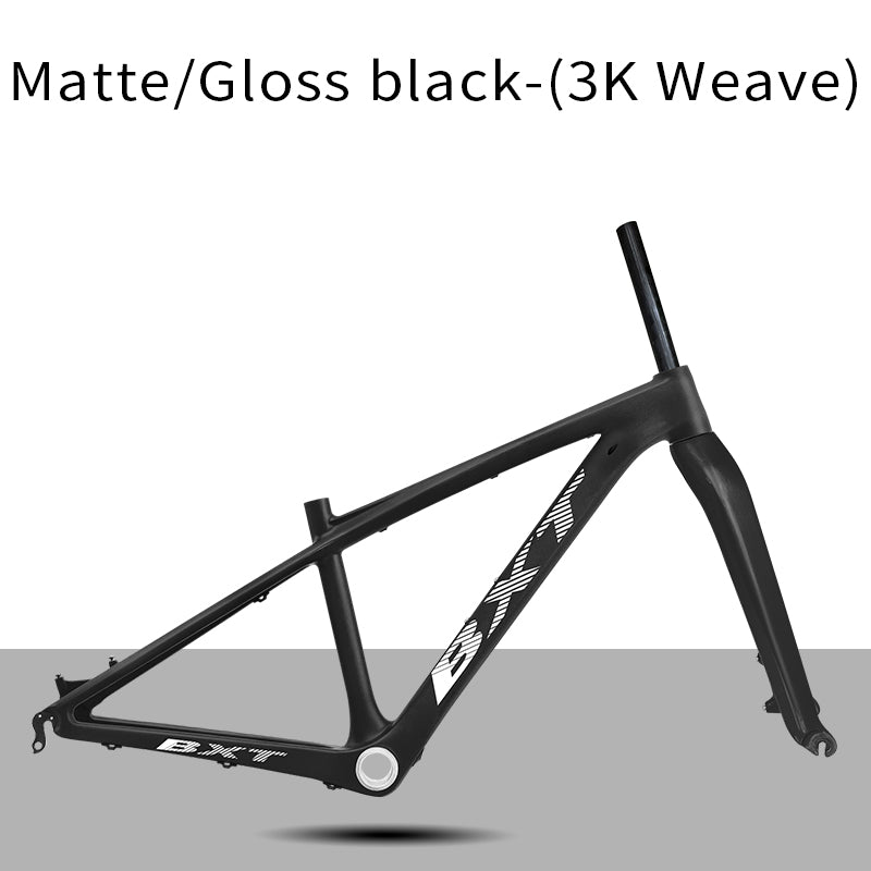 BXT 26er Full Carbon Mountain Bike Frame 14inch Disc Brake Carbon Fiber MTB Frame 3K Weave 26inch Mountain Bicycle Carbon Frame 26er