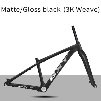 BXT 26er Full Carbon Mountain Bike Frame 14inch Disc Brake Carbon Fiber MTB Frame 3K Weave 26inch Mountain Bicycle Carbon Frame 26er