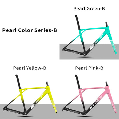 BXT Carbon Road Bike Frame T1000 Carbon Fibre Road Frameset Flat-Mounted Disc Road Frame fit Mechanical& Di2