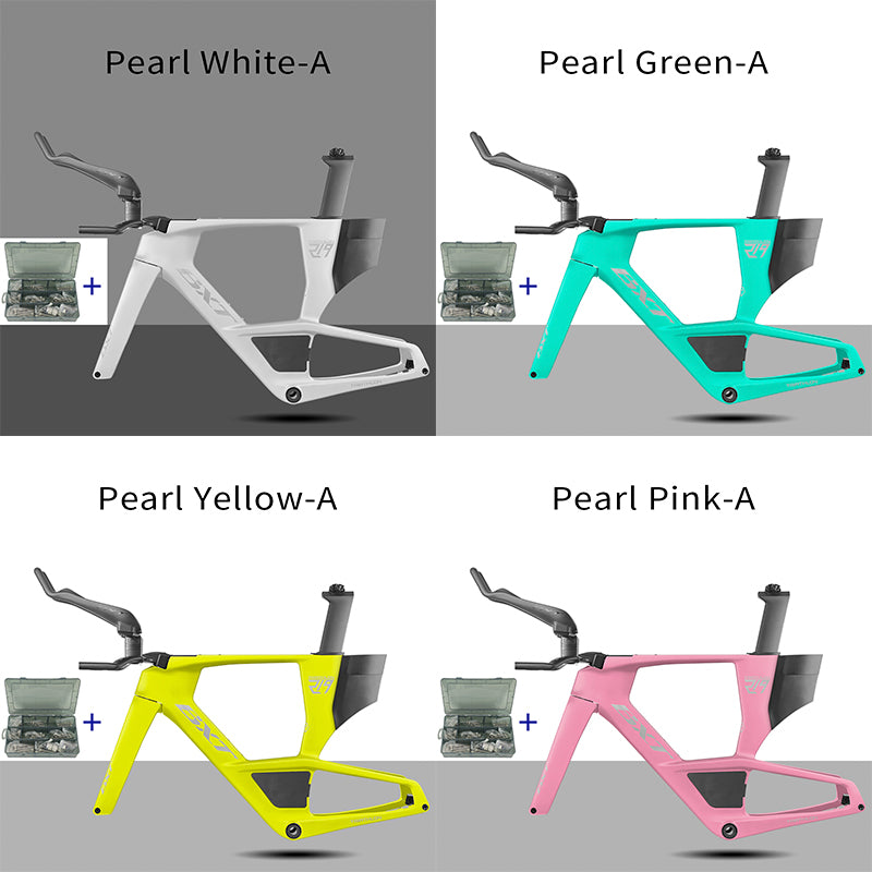 BXT 2026 Carbon T1000 BXT Disc Brake Carbon TT Bike Frame Time Trial Racing Bike Frameset with TT Handlebar Storage Case Triathlon Bicycle Frame