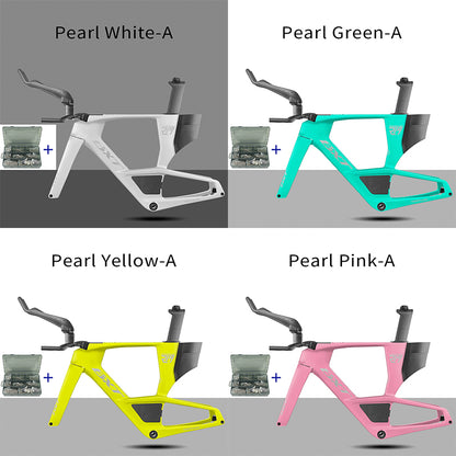 BXT 2026 Carbon T1000 BXT Disc Brake Carbon TT Bike Frame Time Trial Racing Bike Frameset with TT Handlebar Storage Case Triathlon Bicycle Frame