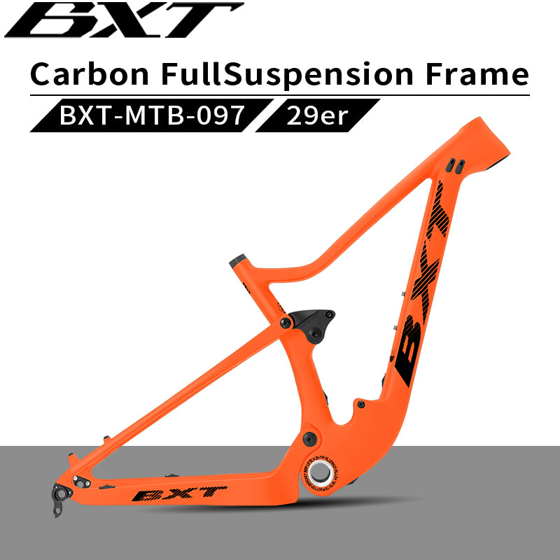 BXT 29ER  Full Suspension Carbon Suspension Full Carbon Mountain Bicycle Travel 100mm  Frame XC MTB Bike BXT Brand Sell Well