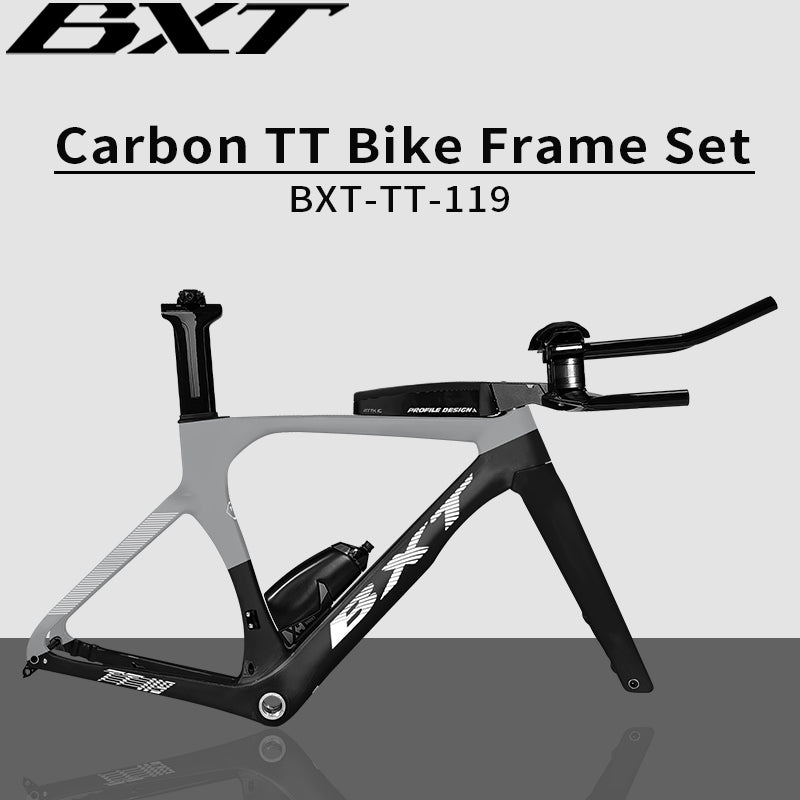 BXT carbon tt frameset TT bike frame Time Trial, Road Bicycle,  High Quality Disc Brake , TT Handlebar Storage Case , Racing Cycling Aero Triathlon