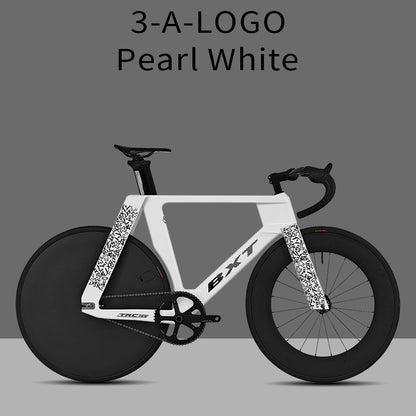BXT -TRC-195 Carbon Fiber Fixed Gear Bike, Single Speed Track Fixie Bicycle Carbon Frameset Carbon Fork and Seatpost Track Bicycle Track carbon fiber wheels