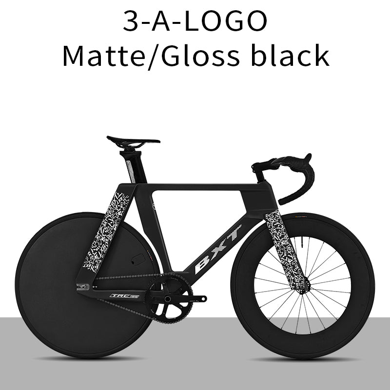 BXT -TRC-195 Carbon Fiber Fixed Gear Bike, Single Speed Track Fixie Bicycle Carbon Frameset Carbon Fork and Seatpost Track Bicycle Track carbon fiber wheels