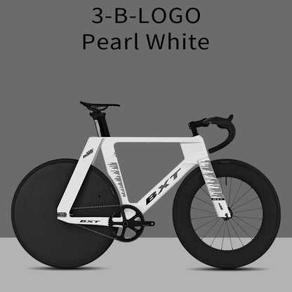 BXT -TRC-195 Carbon Fiber Fixed Gear Bike, Single Speed Track Fixie Bicycle Carbon Frameset Carbon Fork and Seatpost Track Bicycle Track carbon fiber wheels