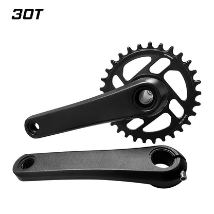BXT Children Bicycle Crankset 130mm/150mm Aluminum Alloy Crank MTB Kid Crankset 30-34T Chainring for Shimano SRAM