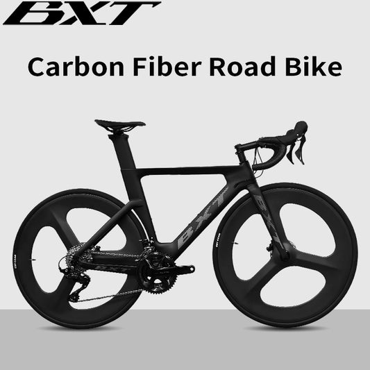 BXT Carbon Road Bike Disc Brake R7120 22-Speed Road Racing Carbon Complete Bike Carbon Wheels