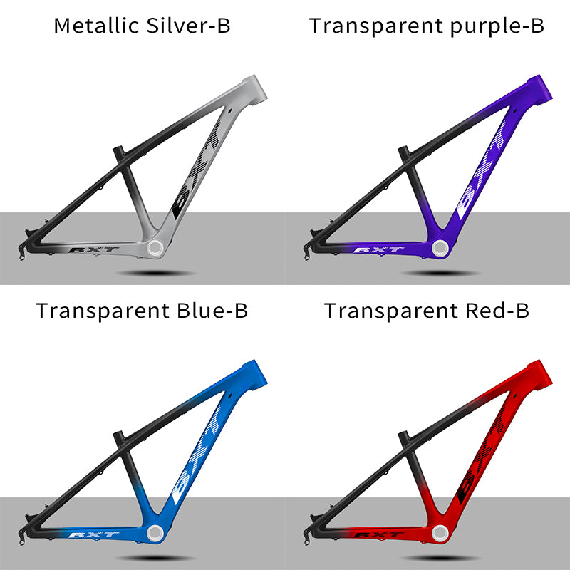 BXT 26er Full Carbon Mountain Bike Frame 14inch Disc Brake Carbon Fiber MTB Frame 3K Weave 26inch Mountain Bicycle Carbon Frame 26er