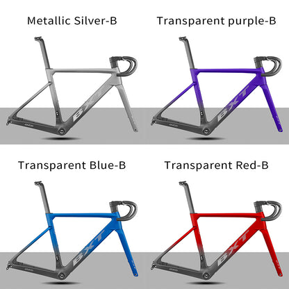 BXT Carbon Road Bike Frame Disc Brake, suitable for young riders/short person，Parent-child bicycle frame XXXS-XL, UDH  Hanger Full Hidden Cable road frameset