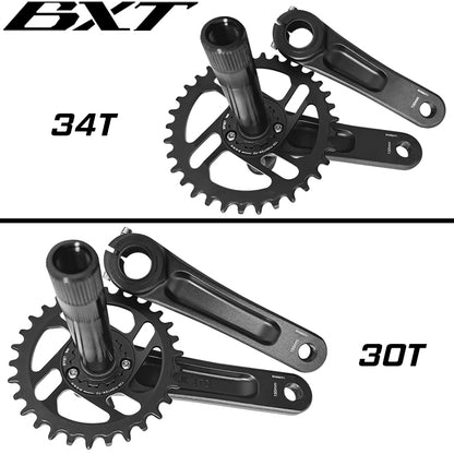 BXT Children Bicycle Crankset 130mm/150mm Aluminum Alloy Crank MTB Kid Crankset 30-34T Chainring for Shimano SRAM