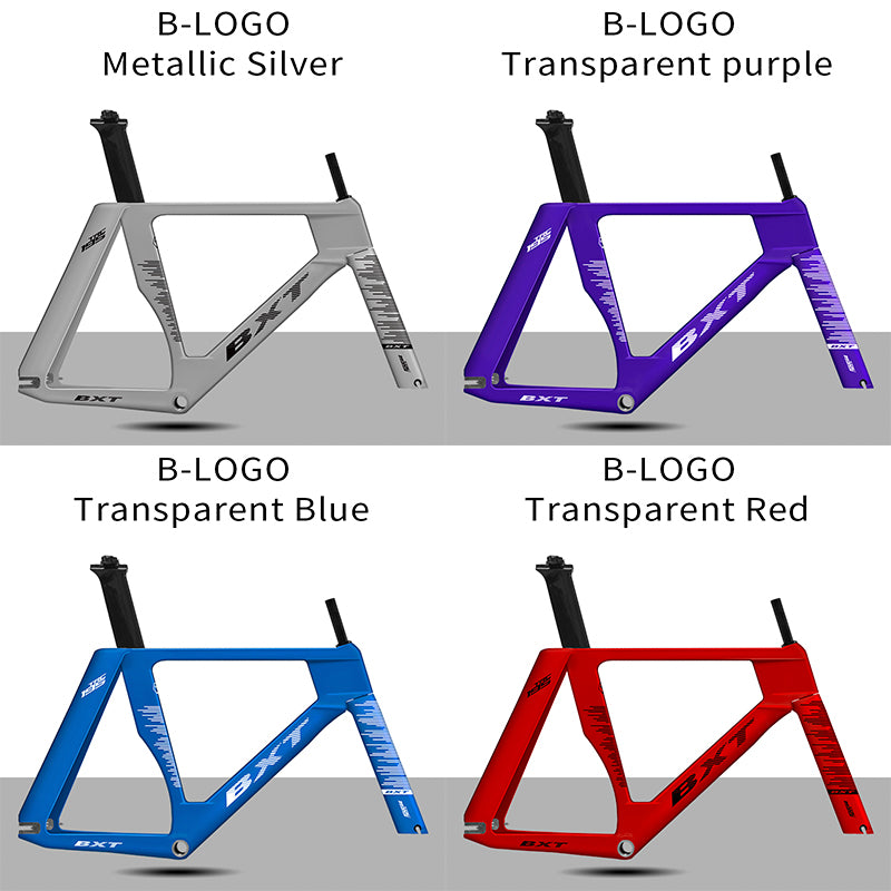 BXT New Carbon Track Frame Fixed Gear Track Bike Carbon Fibre Frame TRC-195 Single speed Track Frameset 700Cx28C