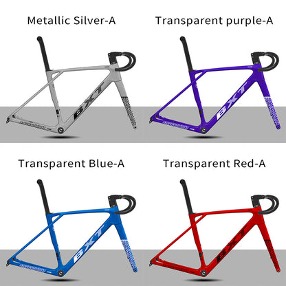 BXT 2026 New Ultralight 900g T1000 Carbon Road Bike Frameset with Disc Brakes, Flat-Mounted Disc Brake, T47, 700x32C BXT Road Bike Frame