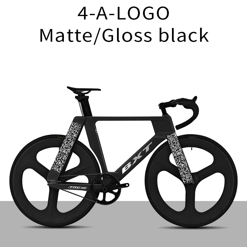 BXT -TRC-195 Carbon Fiber Fixed Gear Bike, Single Speed Track Fixie Bicycle Carbon Frameset Carbon Fork and Seatpost Track Bicycle Track carbon fiber wheels