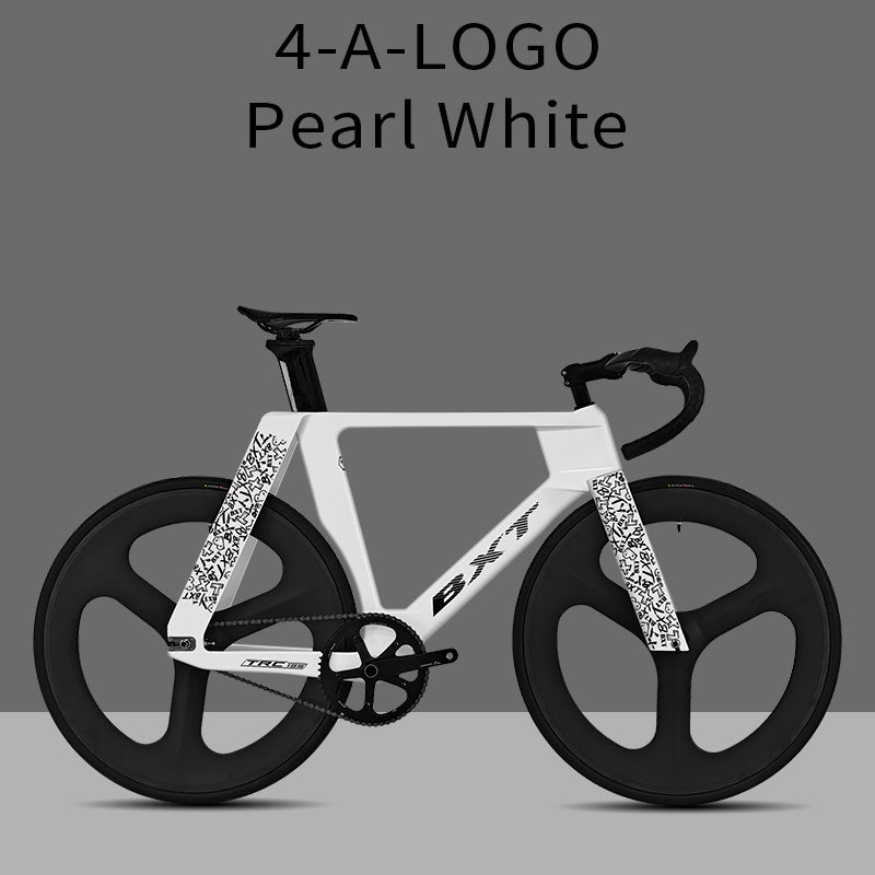 BXT -TRC-195 Carbon Fiber Fixed Gear Bike, Single Speed Track Fixie Bicycle Carbon Frameset Carbon Fork and Seatpost Track Bicycle Track carbon fiber wheels