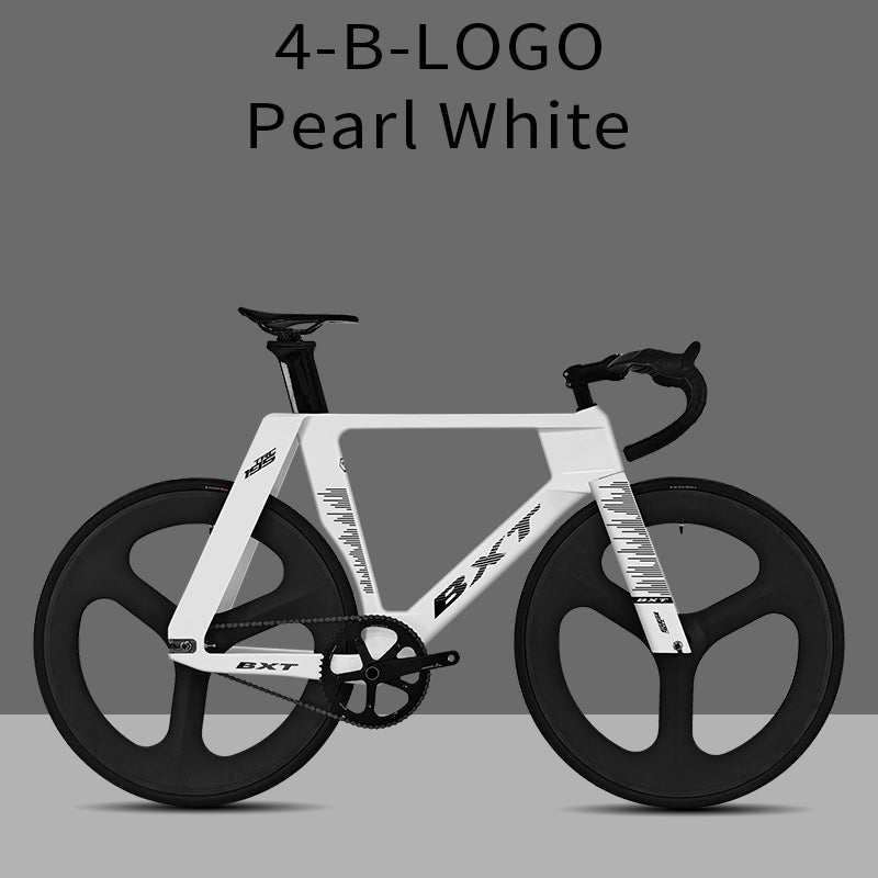 BXT -TRC-195 Carbon Fiber Fixed Gear Bike, Single Speed Track Fixie Bicycle Carbon Frameset Carbon Fork and Seatpost Track Bicycle Track carbon fiber wheels