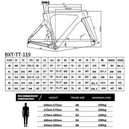 BXT 2025 New carbon tt bike TT Bicycle Disc Brake Time Trial Triathlon Complete Bike  Zeitfahrrad Disc Triathlonfahrrad Bicycle