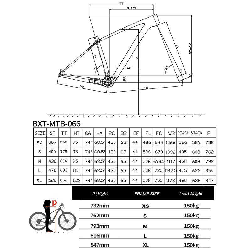 BXT-066 Carbon MTB 29er – SHIMANO 11s, ROCKSHOX Fork, Disc Brake, Multiple Colors
