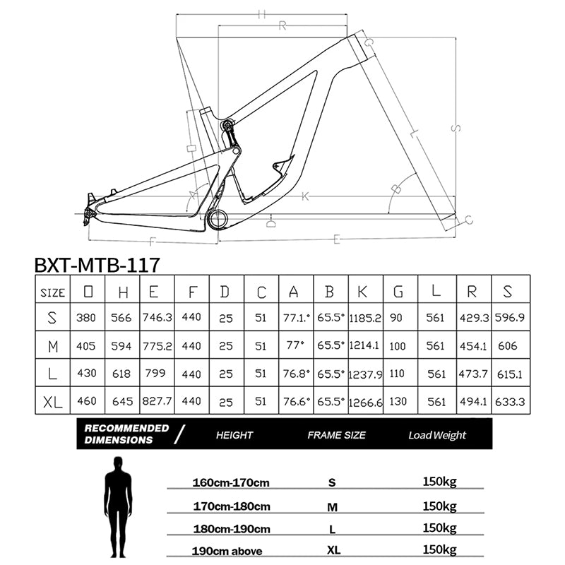 BXT Carbon Fiber 29er M6100-12S Hydraulic Disc Brake AM Full Shock Soft Tail Carbon Fiber Mountain Bike MTB With Suspension Seat Tube