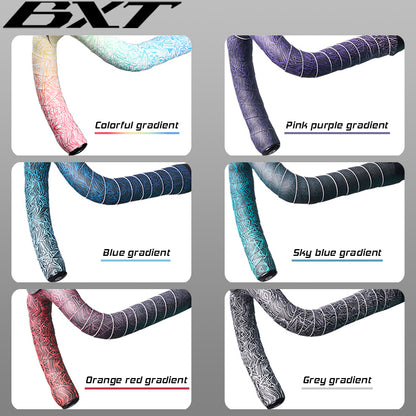 BXT 2025 New Road Bike Bar Tape Ice Crack Gradient Color Handlebar Tapes EVA/PU Soft Anti-Vibration Wrap Tape Durable Bar Bartape