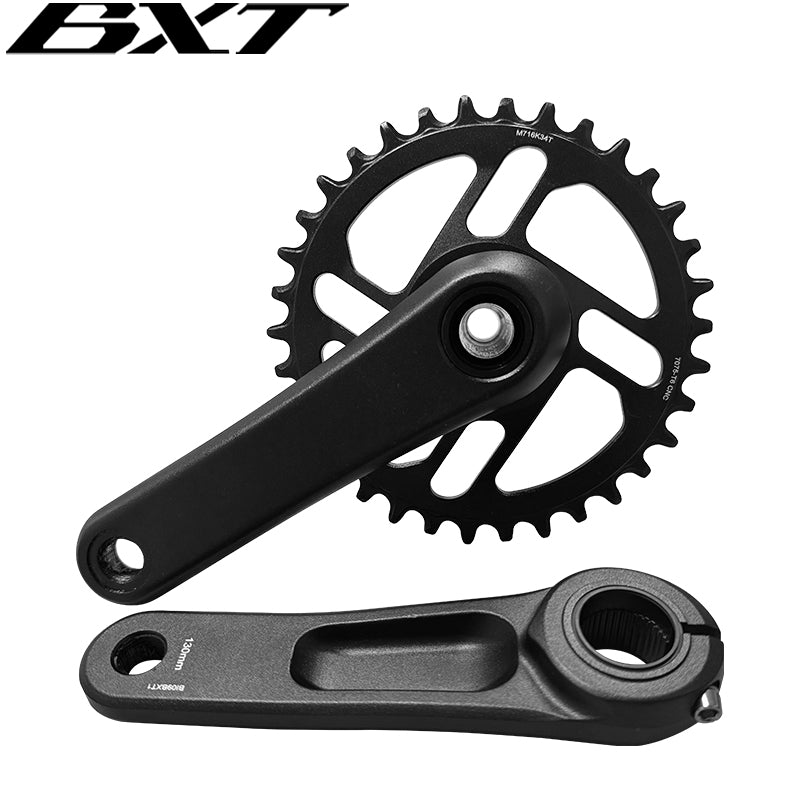 BXT Children Bicycle Crankset 130mm/150mm Aluminum Alloy Crank MTB Kid Crankset 30-34T Chainring for Shimano SRAM