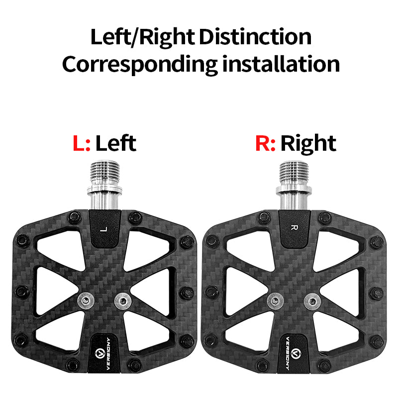 BXT Ultralight T700 Carbon Fiber Bicycle Pedals Titanium Axle 3 Bearings Pedals MTB Road Bike Lightweight Flat Pedals