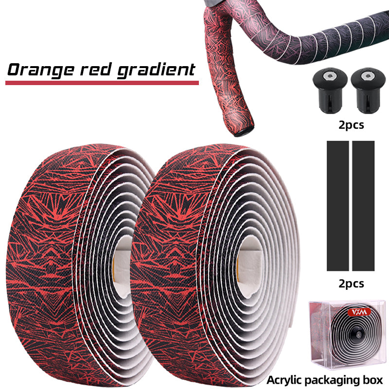 BXT 2025 New Road Bike Bar Tape Ice Crack Gradient Color Handlebar Tapes EVA/PU Soft Anti-Vibration Wrap Tape Durable Bar Bartape