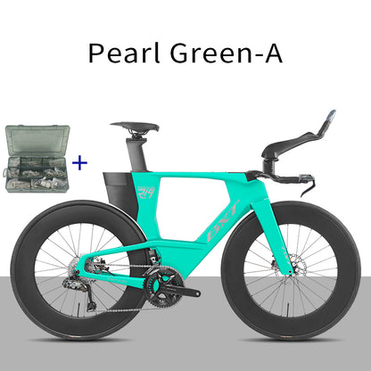 BXT 2026 New  Carbon Fiber Disc TT Bicycle Di2 Groupset Compatible Time Trial Racing Road Bike LTWOO ERX 24 Speeds