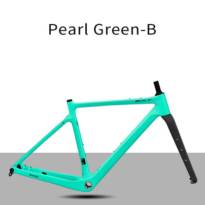 BXT New Carbon Gravel Bike Frame Disc Brake 27.5er  Fully Hidden Cable Bicycle Fantasy frameset 700C Thru Axle