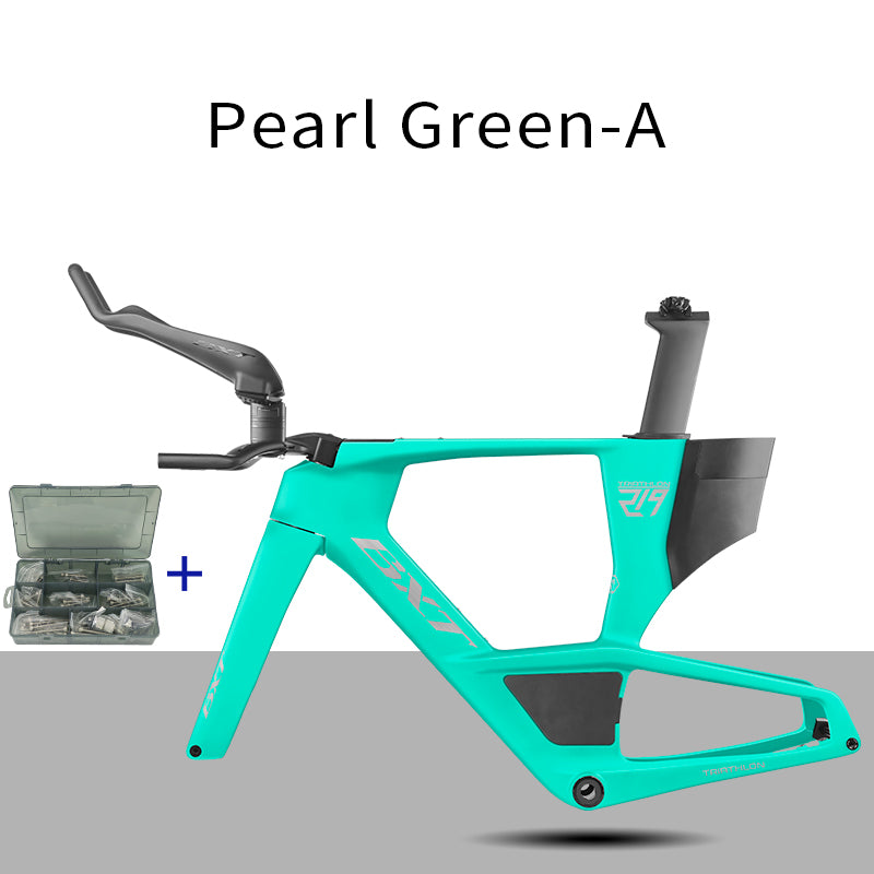 BXT 2026 Carbon T1000 BXT Disc Brake Carbon TT Bike Frame Time Trial Racing Bike Frameset with TT Handlebar Storage Case Triathlon Bicycle Frame