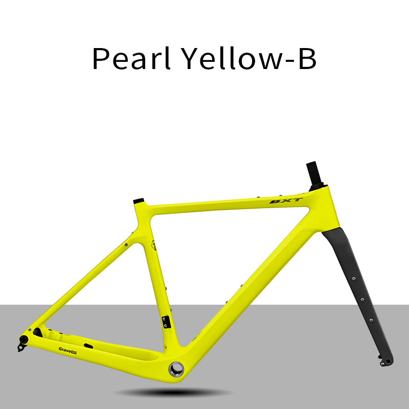 BXT New Carbon Gravel Bike Frame Disc Brake 27.5er  Fully Hidden Cable Bicycle Fantasy frameset 700C Thru Axle