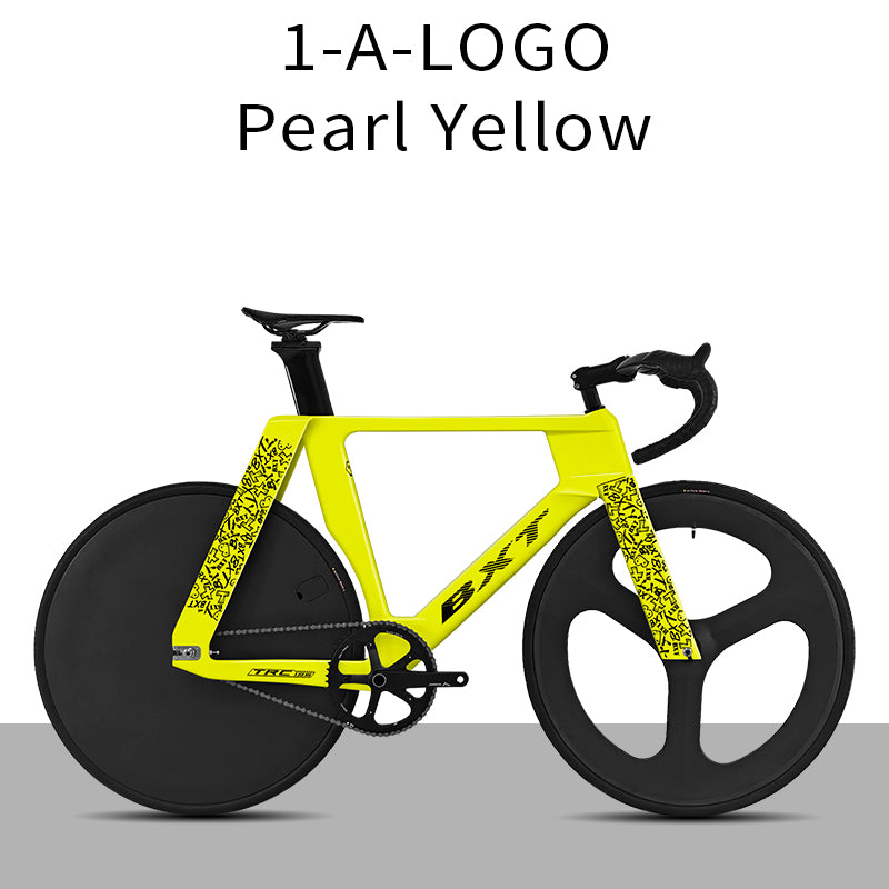 BXT-TRC-195 Track Complete Bike Carbon Fiber Fixed Gear Bicycle Single Chainring Carbon Track Bike Closed Wheel Time Trial Track Bike