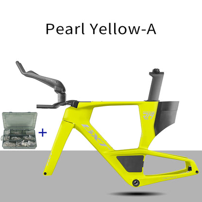 BXT 2026 Carbon T1000 BXT Disc Brake Carbon TT Bike Frame Time Trial Racing Bike Frameset with TT Handlebar Storage Case Triathlon Bicycle Frame