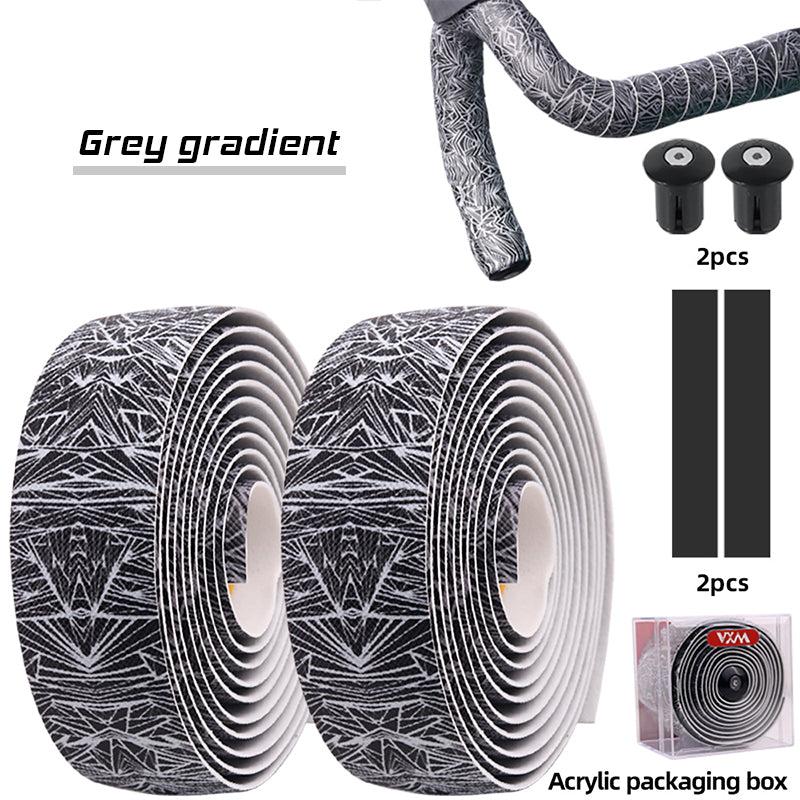 BXT 2025 New Road Bike Bar Tape Ice Crack Gradient Color Handlebar Tapes EVA/PU Soft Anti-Vibration Wrap Tape Durable Bar Bartape