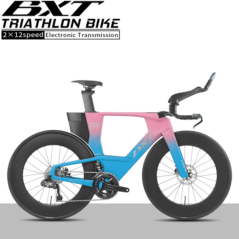 BXT -TT-219 New Carbon Time Trial/Triathlon Bike Carbon Fiber Bikes Road Bike LTWOO ERX 24 Speeds TT Bicycle