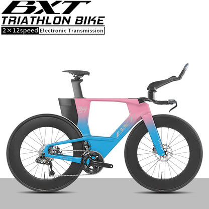 BXT -TT-219 New Carbon Time Trial/Triathlon Bike Carbon Fiber Bikes Road Bike LTWOO ERX 24 Speeds TT Bicycle