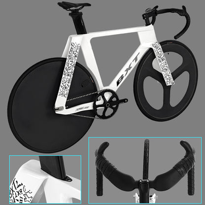BXT -TRC-195 Carbon Fiber Fixed Gear Bike, Single Speed Track Fixie Bicycle Carbon Frameset Carbon Fork and Seatpost Track Bicycle Track carbon fiber wheels