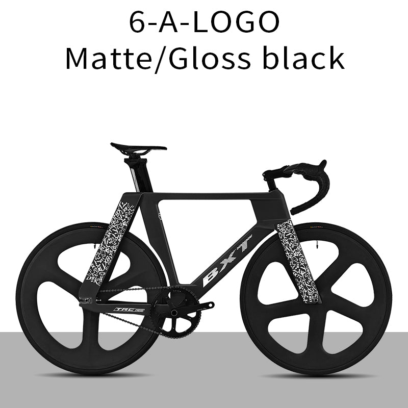 BXT -TRC-195 Carbon Fiber Fixed Gear Bike, Single Speed Track Fixie Bicycle Carbon Frameset Carbon Fork and Seatpost Track Bicycle Track carbon fiber wheels