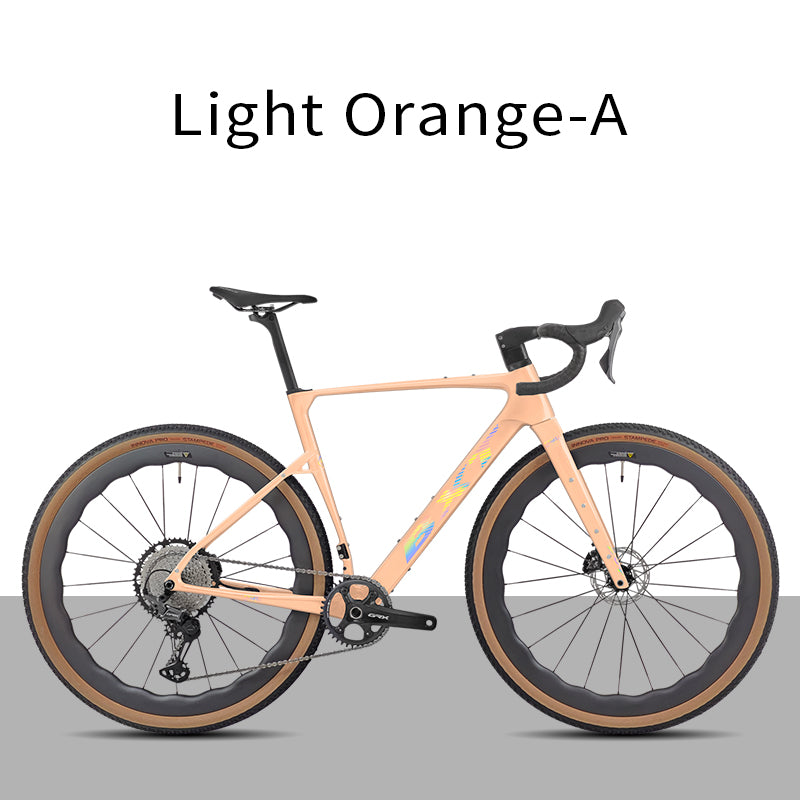 BXT New 055 Gravel Bike Full Carbon Shimano GRX820 1*12 Speed Gearset Bicycle 700*45C  All-Terrain Off-Road Bike